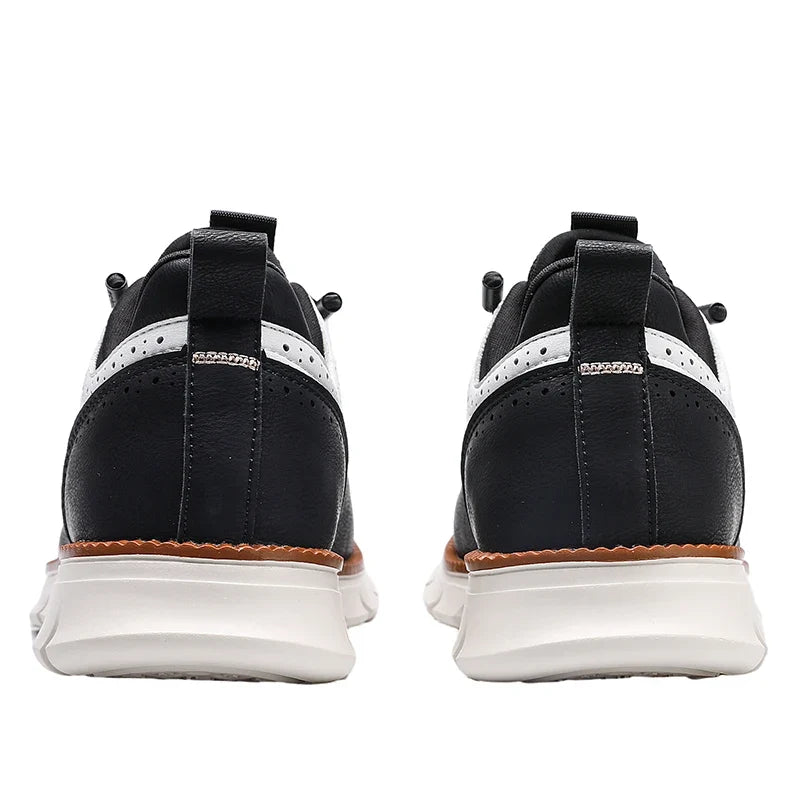 Sneakers in Premium Leather with Orthopaedic Insole and Cushioned Sole