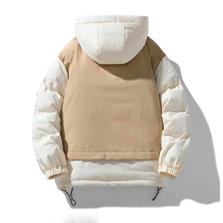 Men’s Puffer Jacket with Adjustable Hood, Autumn Down
