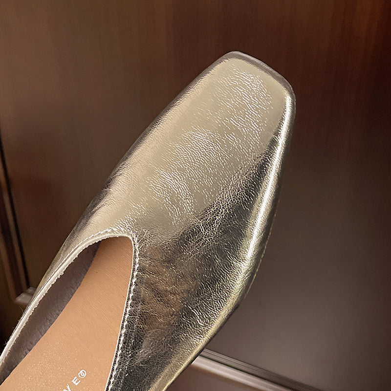 Women’s Square Toe Slip-On Mules