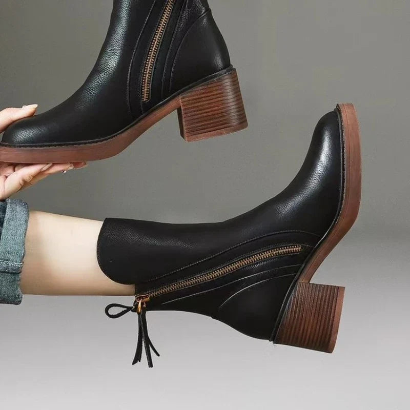 Women's Premium Leather OrthopedicAnkle Boots