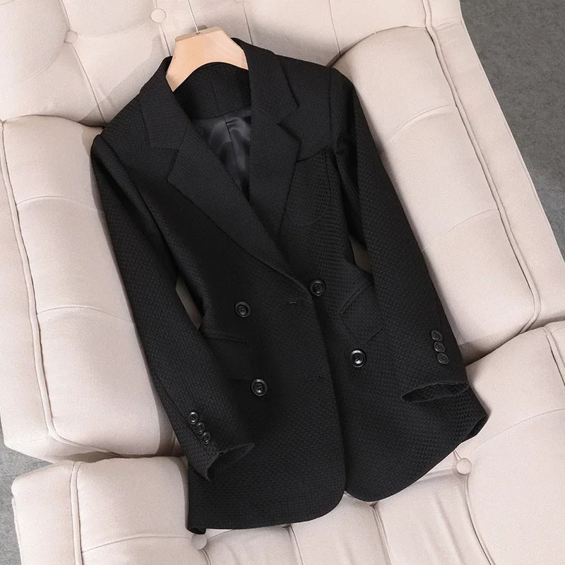 Women's Bella Checkered Fitted Blazer