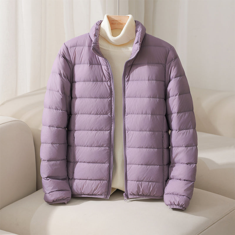 Lightweight Women's Down Jacket with a Relaxed Fit
