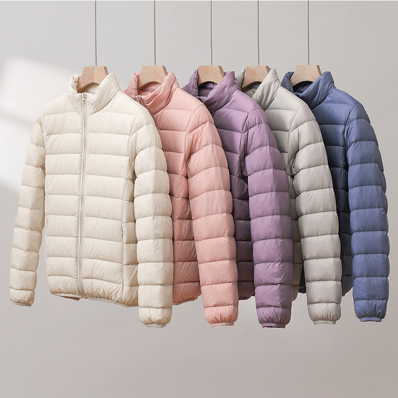 Lightweight Women's Down Jacket with a Relaxed Fit