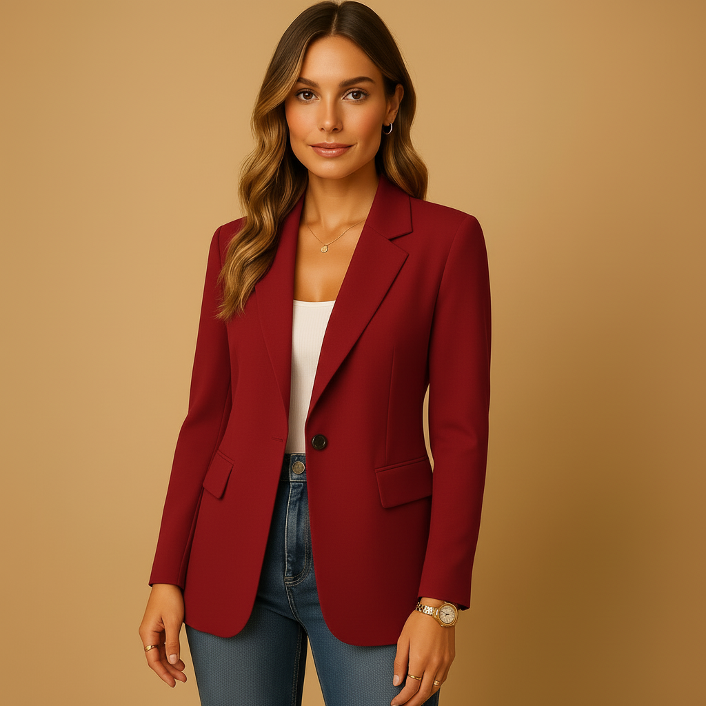 Elegant Women's Blazer – Tailored, Fitted Silhouette
