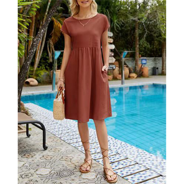 Elegant Summer Midi Dress Women