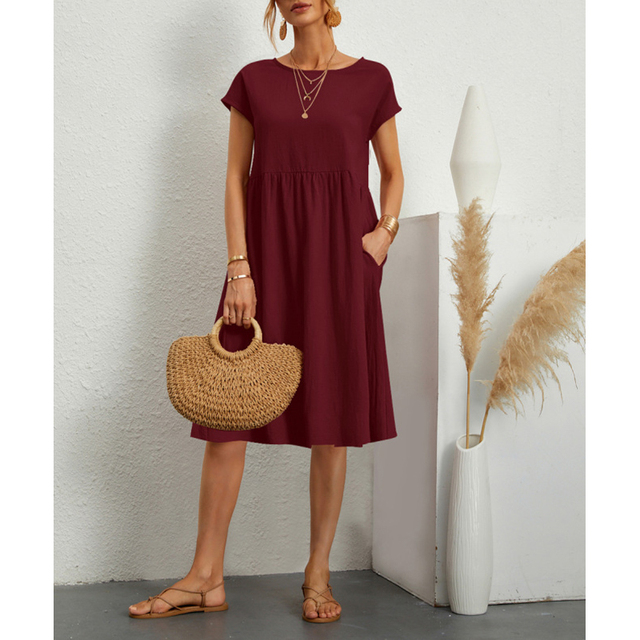 Elegant Summer Midi Dress Women
