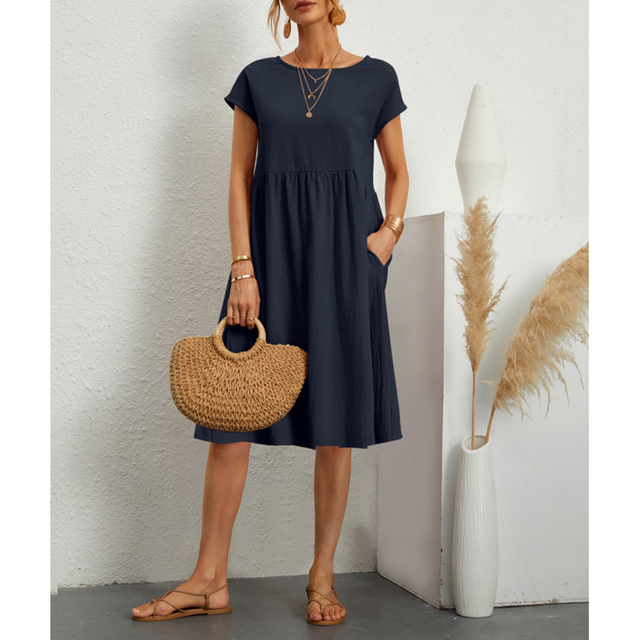 Elegant Summer Midi Dress Women