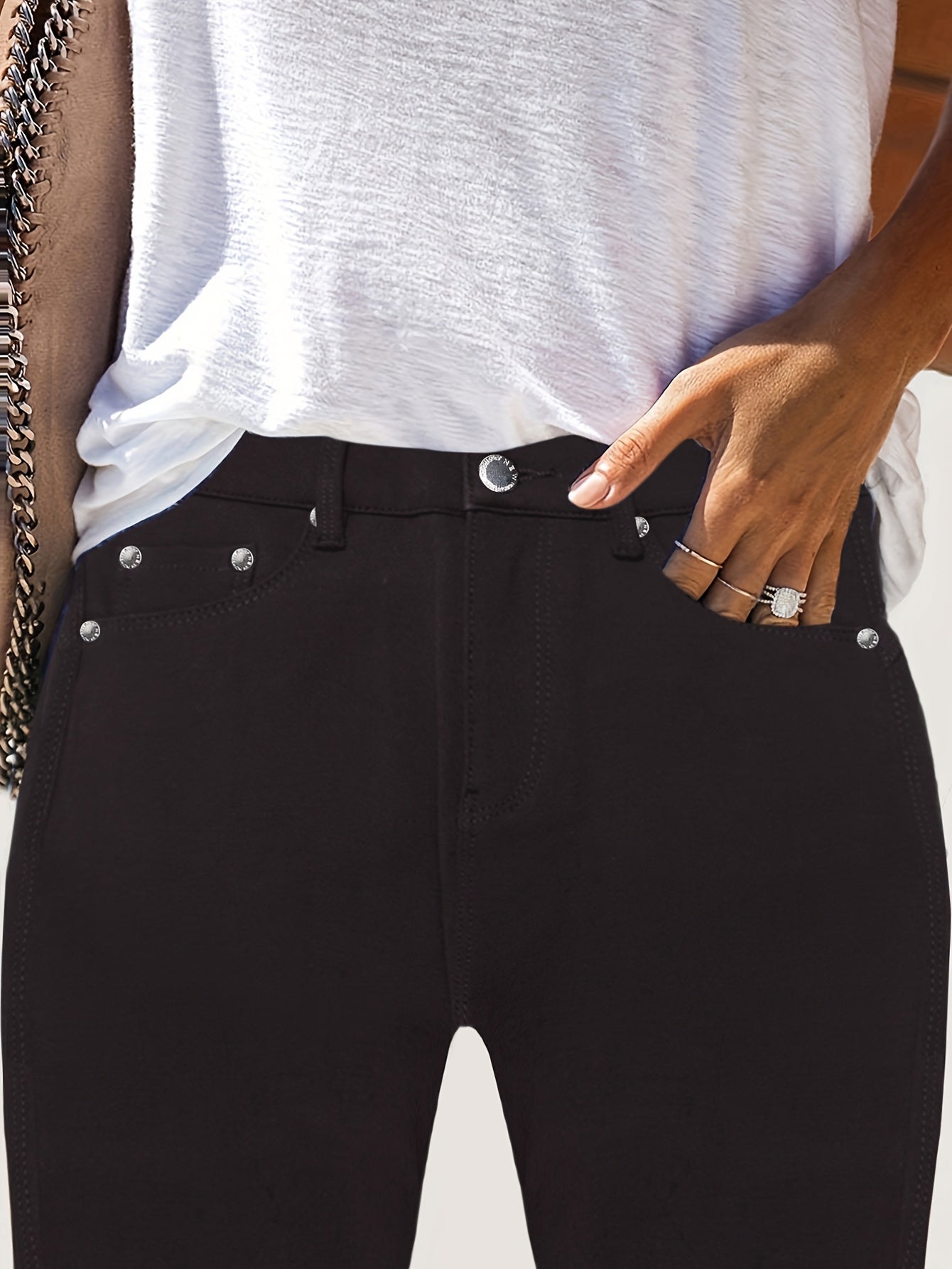 Comfortable High Waist Stretch Skinny Jeans