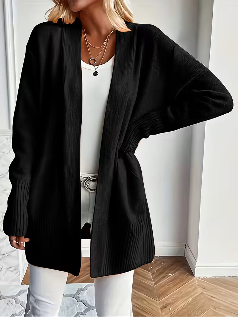 Women's Open-Front Longline Cardigan