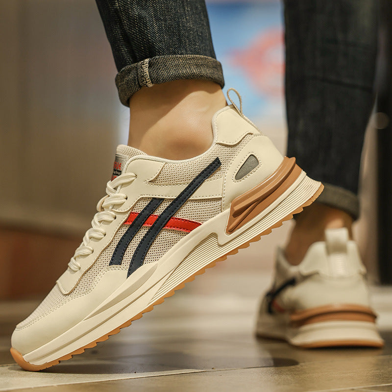 Sneakers Men's Casual in Black and White with a Simple, Elegant Design