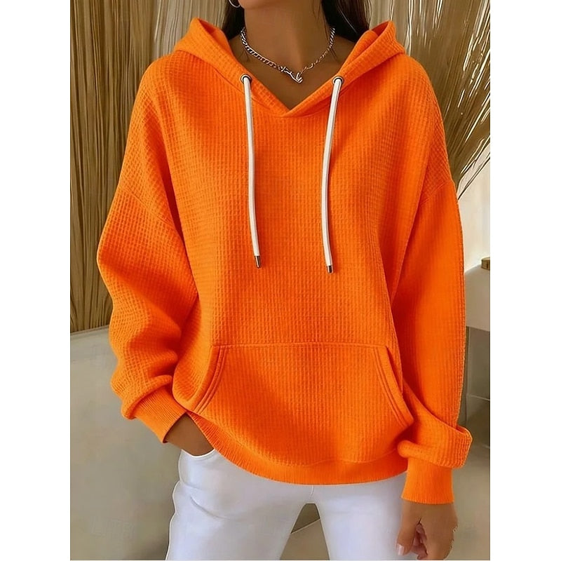 Women’s Oversized Hooded Sweatshirt with Drawstring