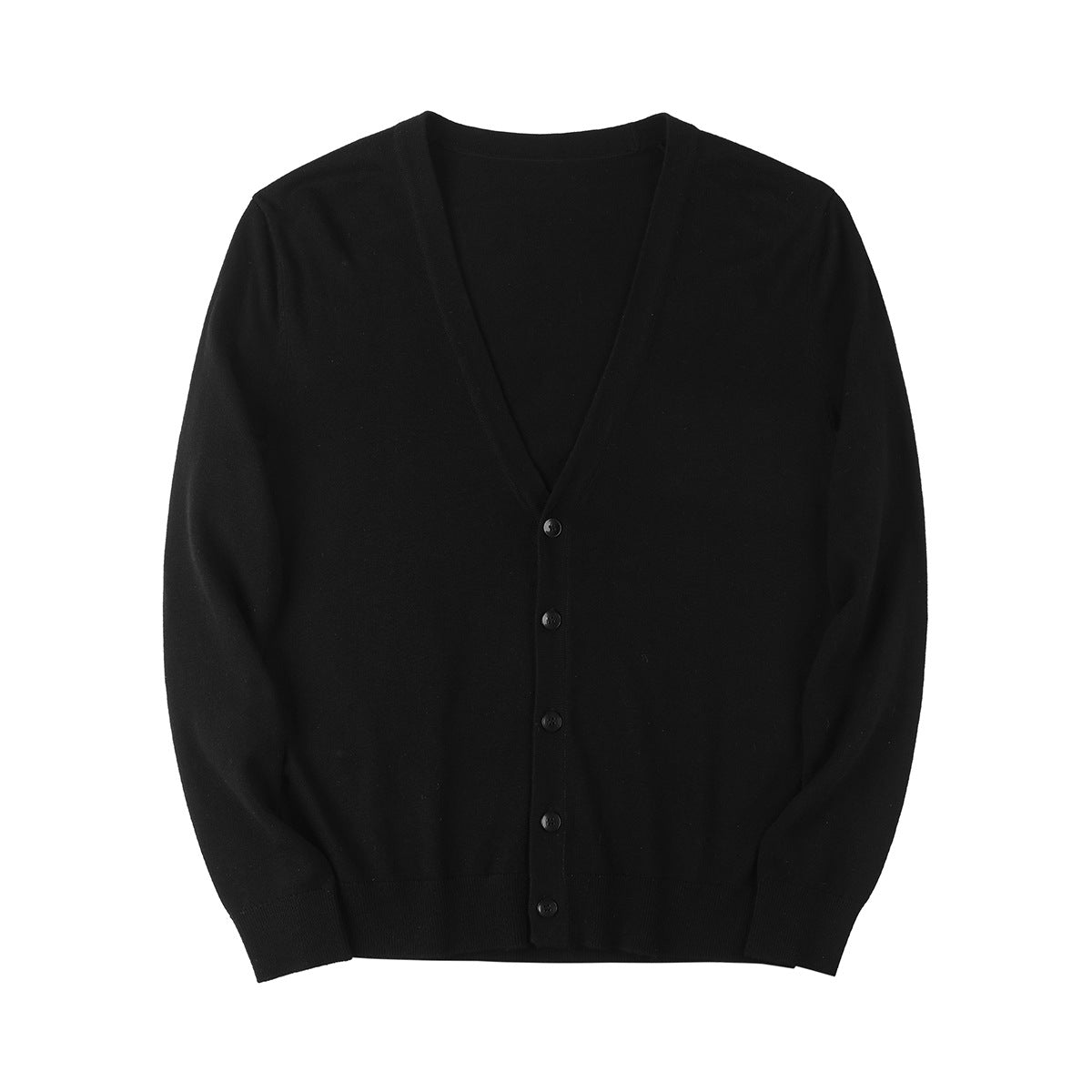 Slim Fit V-Neck Cotton Blend Cardigan