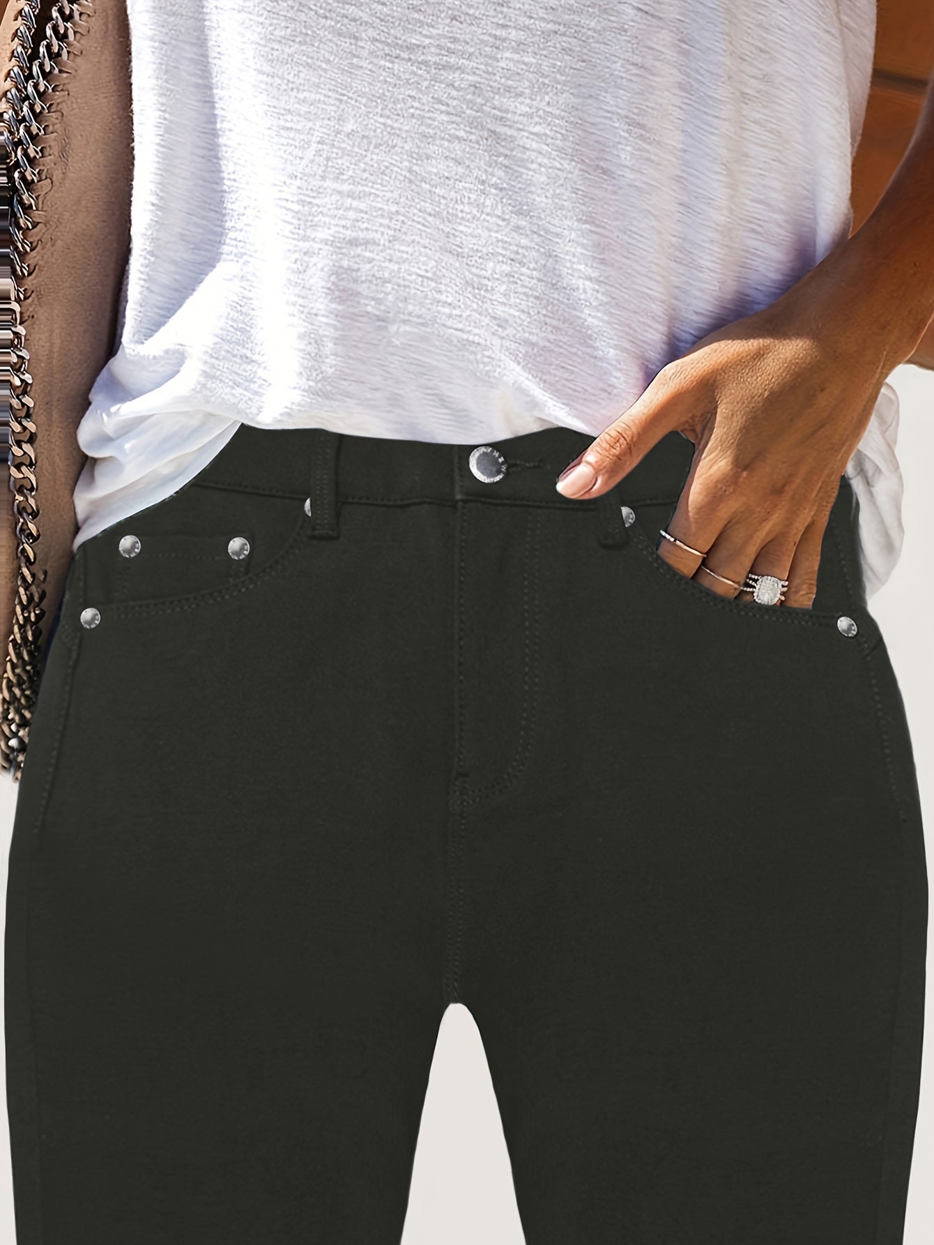 Comfortable High Waist Stretch Skinny Jeans