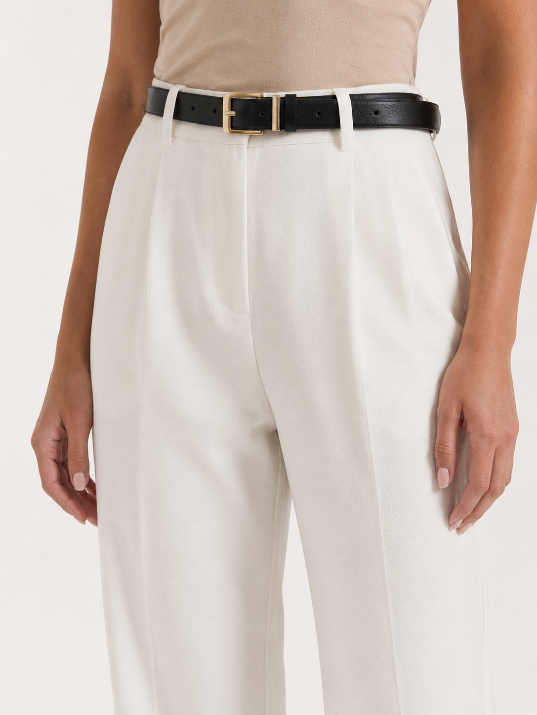 Women's High-Waisted, Wide-Leg, Elegant Pants