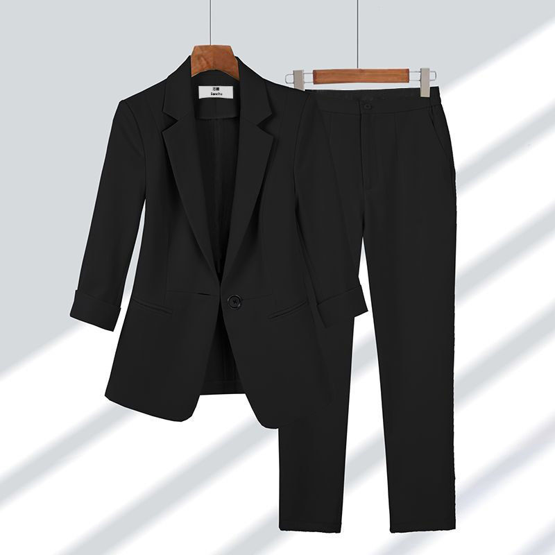 Women’s Suit with Blazer and Straight-Leg Trousers