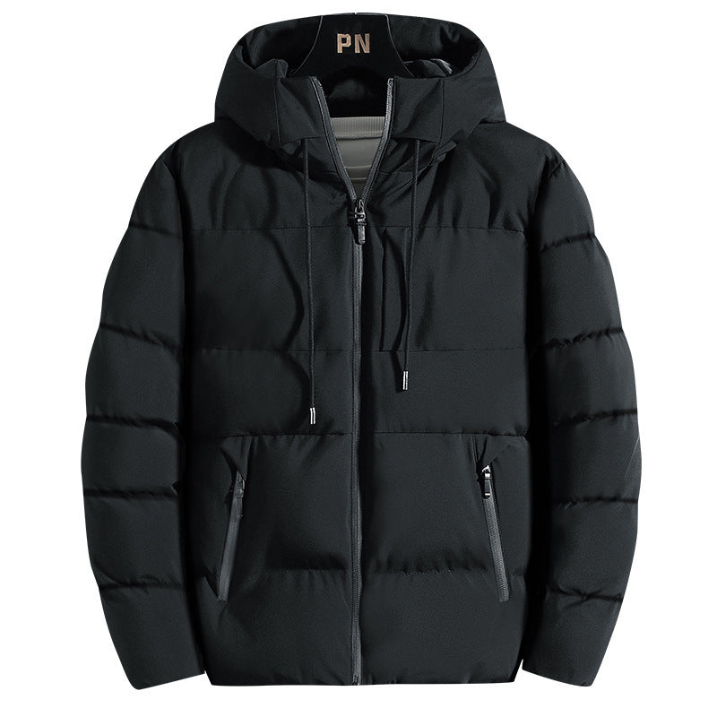 Men’s Puffer Jacket Winter Padded Down with Hood and Down Filling