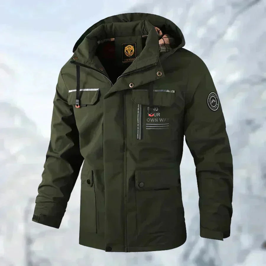 Men’s Winter Jacket Windproof and Waterproof Long-Sleeved