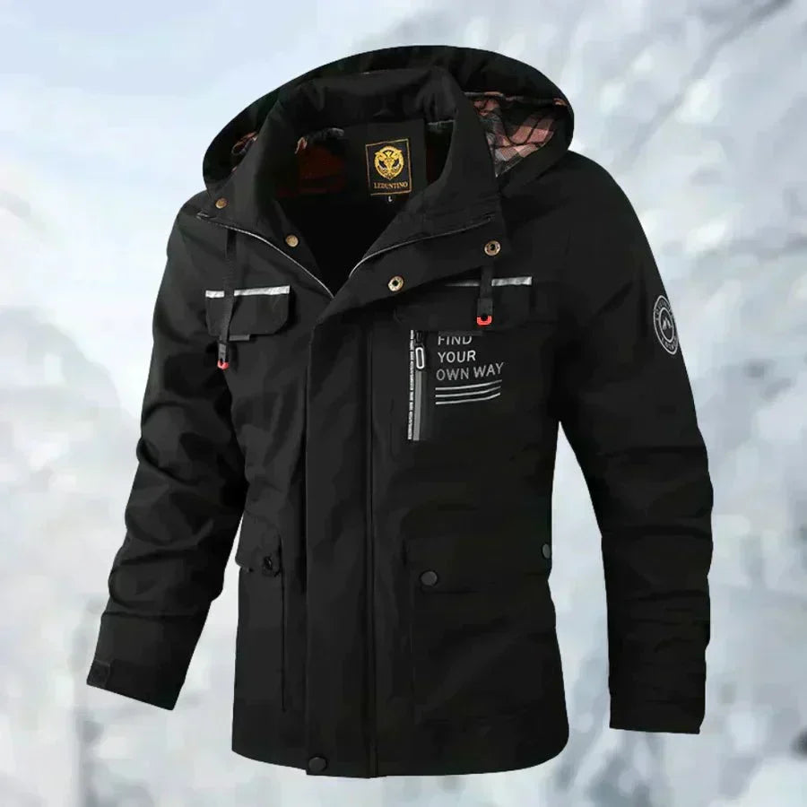 Men’s Winter Jacket Windproof and Waterproof Long-Sleeved