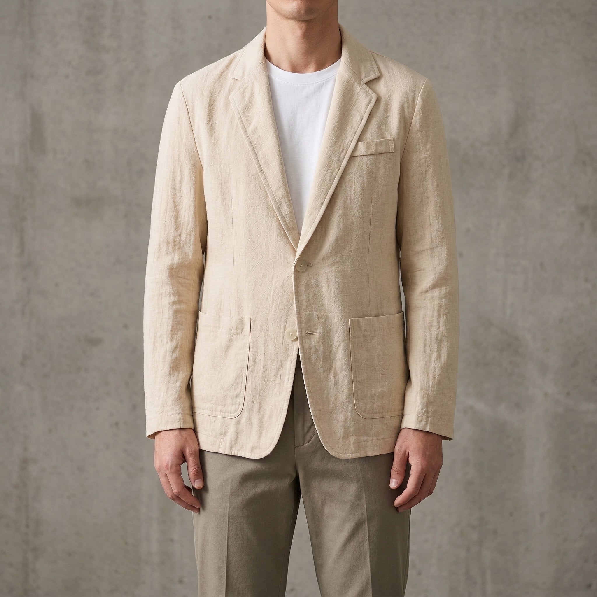 Elegant Men’s Linen Blazer