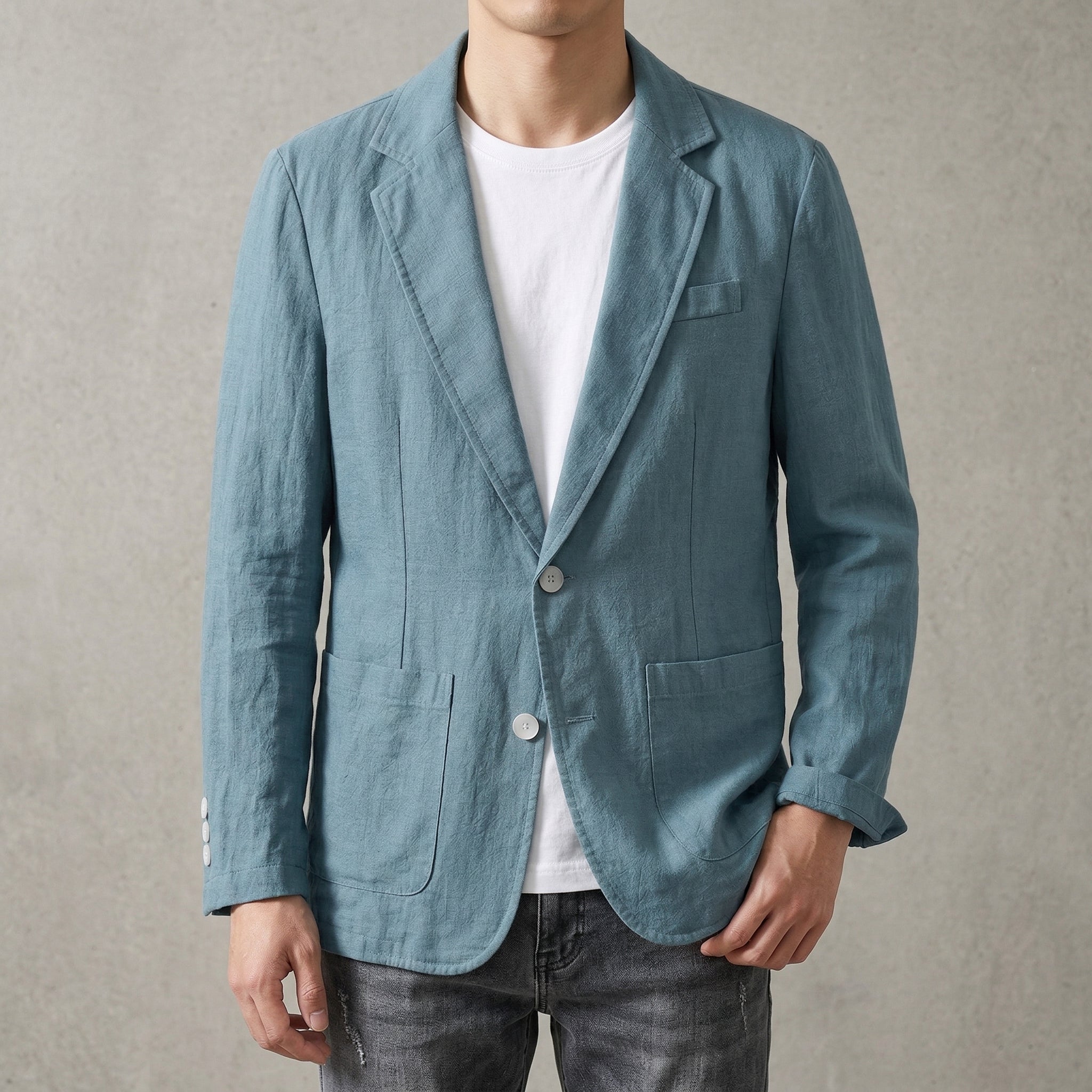 Elegant Men’s Linen Blazer