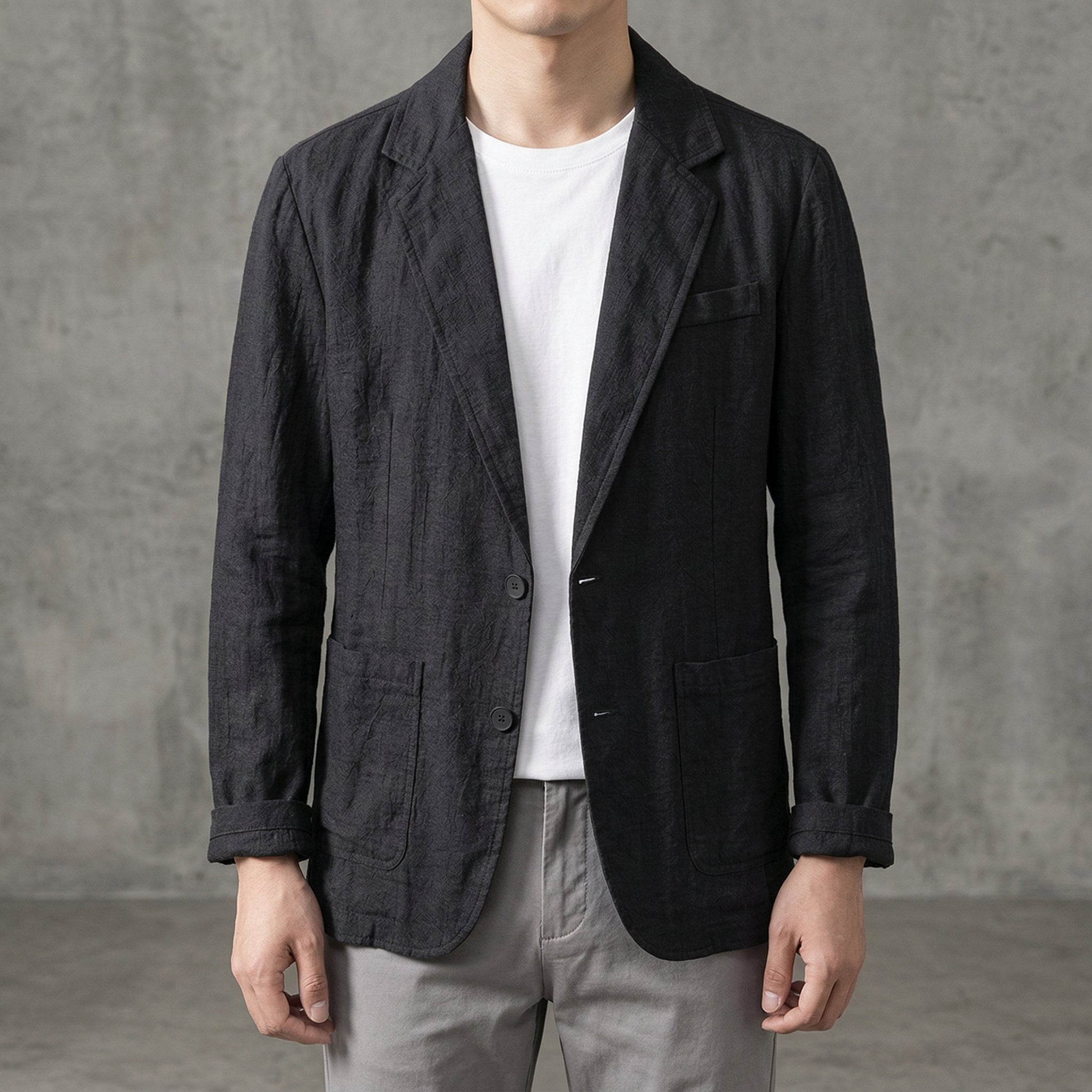 Elegant Men’s Linen Blazer