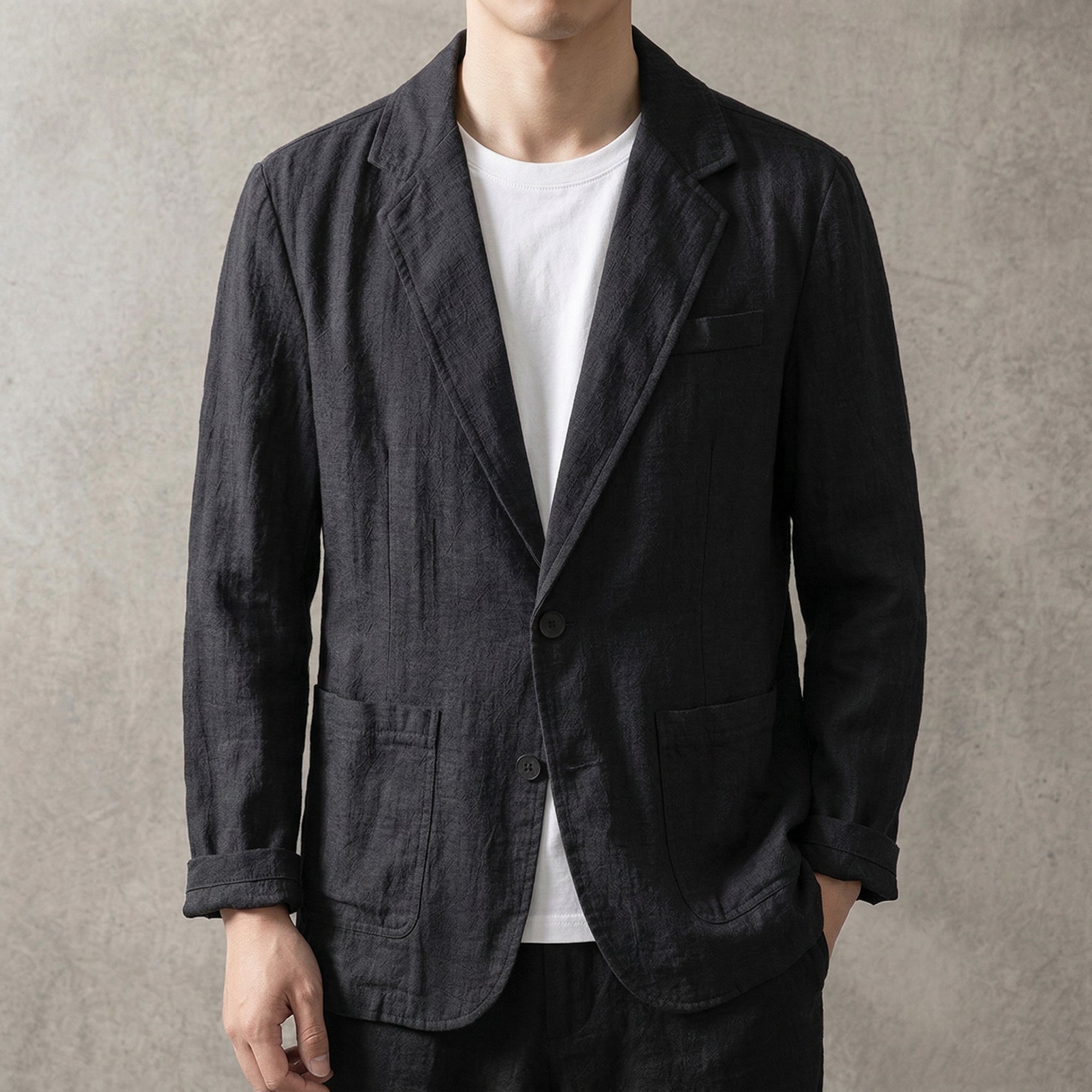 Elegant Men’s Linen Blazer