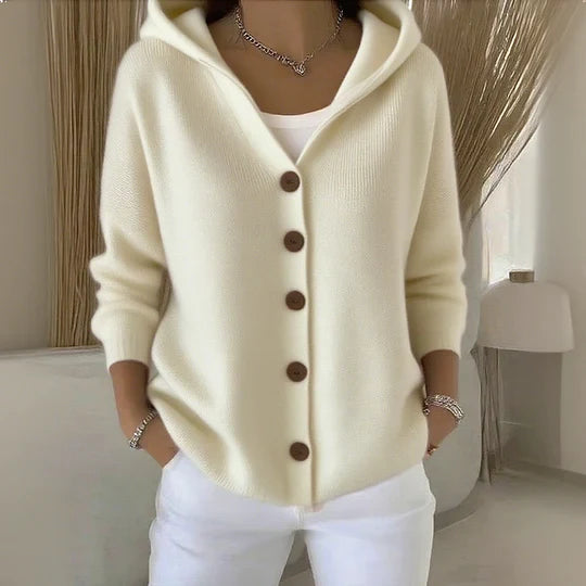 Women’s Long-Sleeved Hooded Cardigan