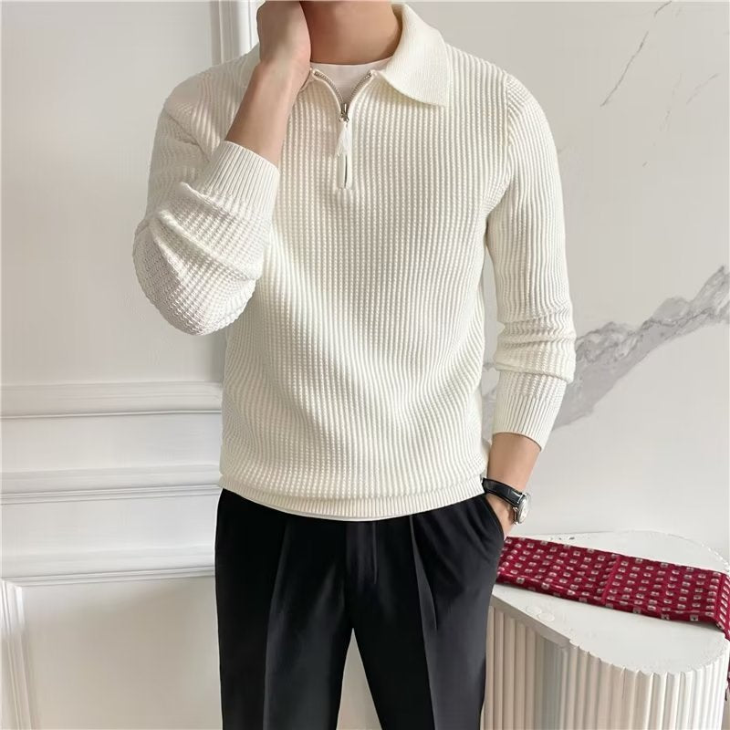 Men’s Relaxed Fit Quarter Zip Sweater