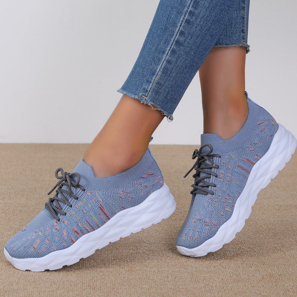 Comfortable Women’s Orthopedic Sneakers with Mesh & Laces