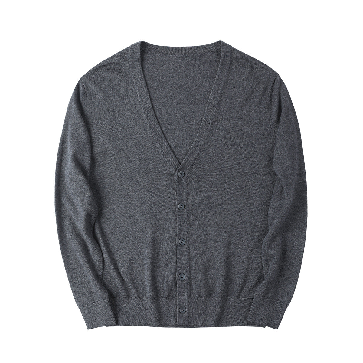 Slim Fit V-Neck Cotton Blend Cardigan