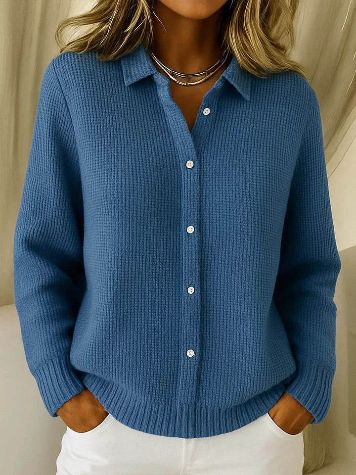 Elegant Women's Longline Cardigan with Buttons