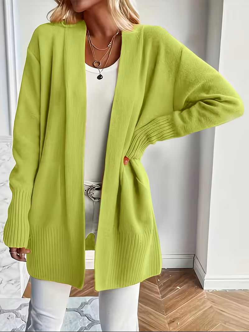 Women's Open-Front Longline Cardigan