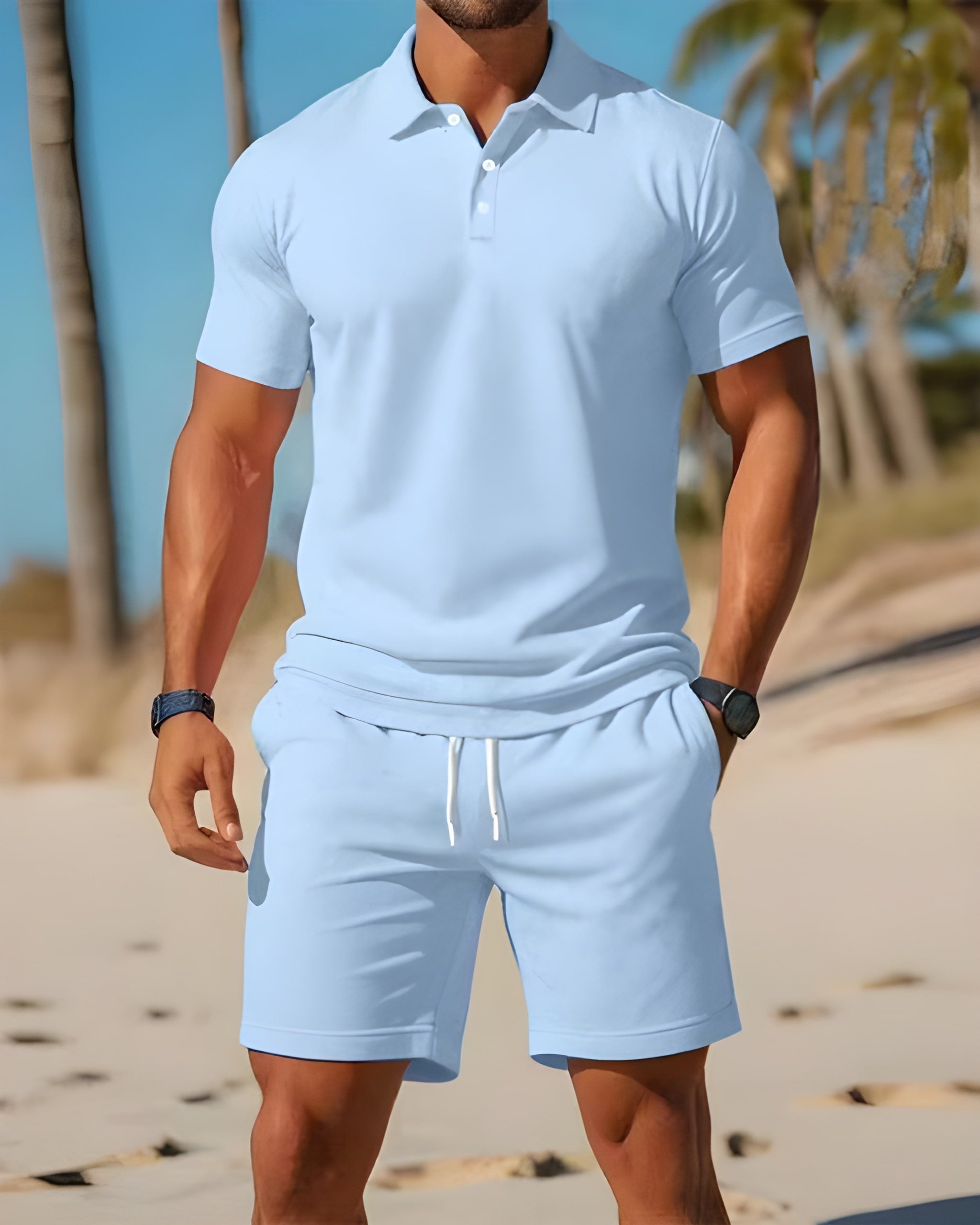 Men’s Relaxed Fit Summer Shorts Set