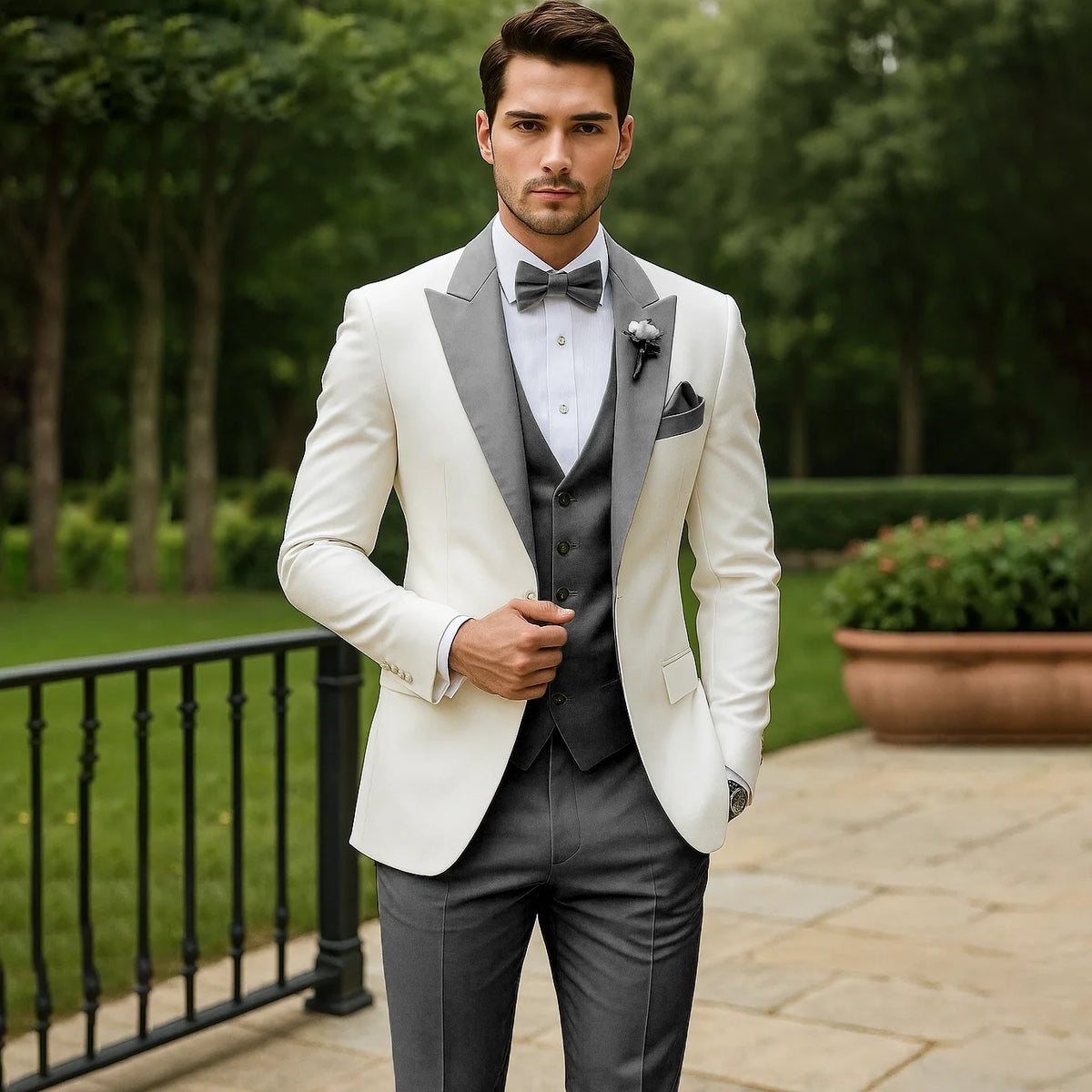 Men's Suit 3-Piece Tailored Groom Set