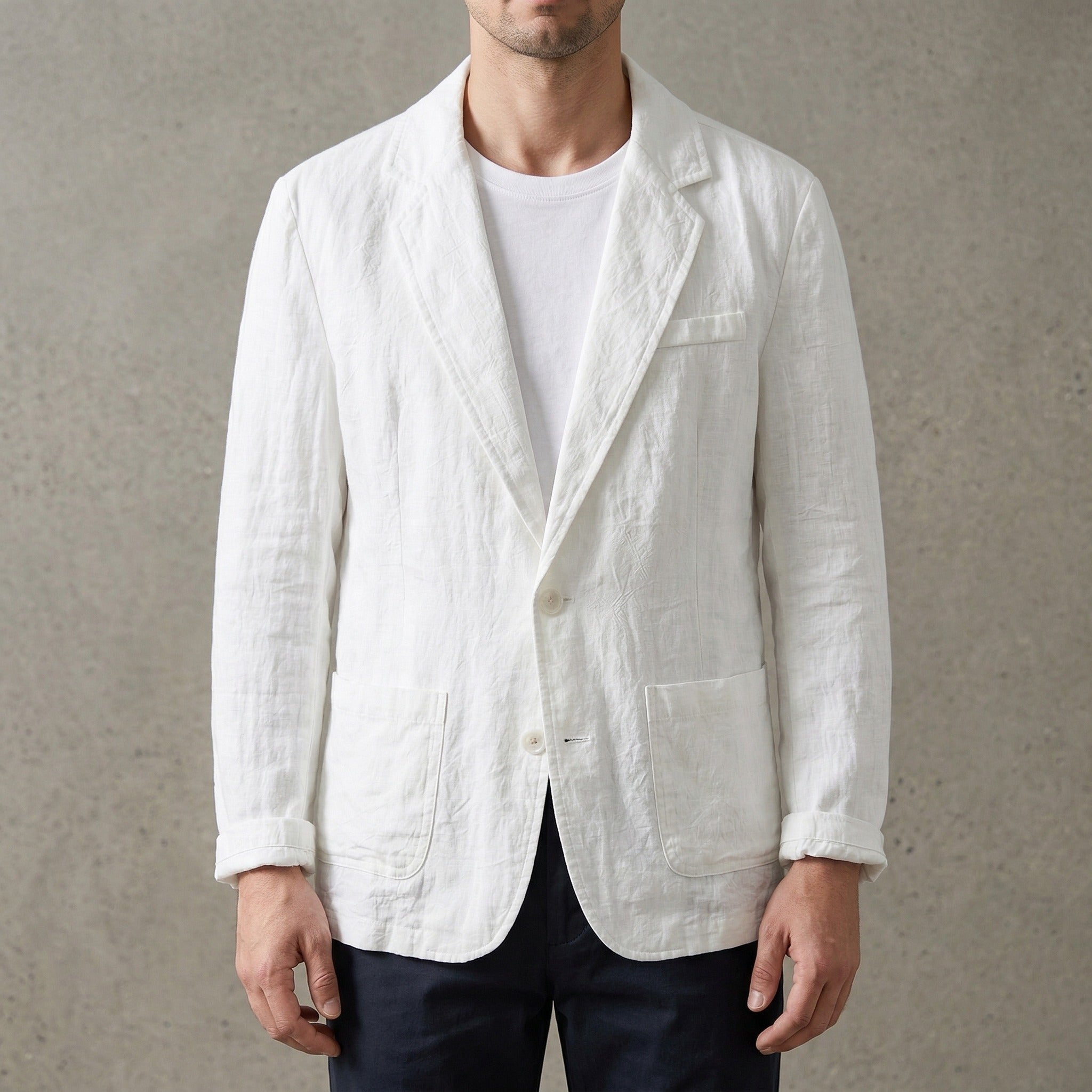 Elegant Men’s Linen Blazer