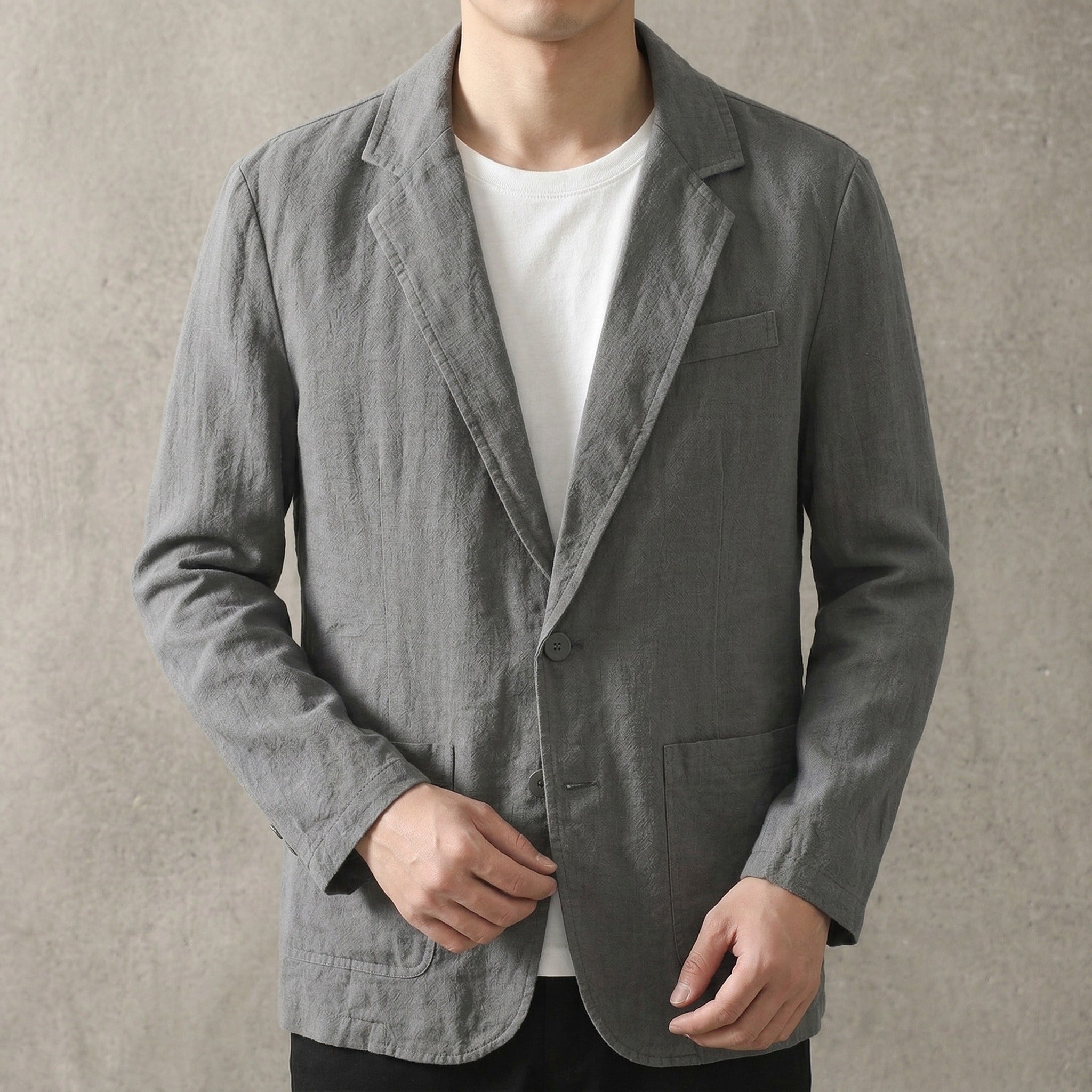 Elegant Men’s Linen Blazer