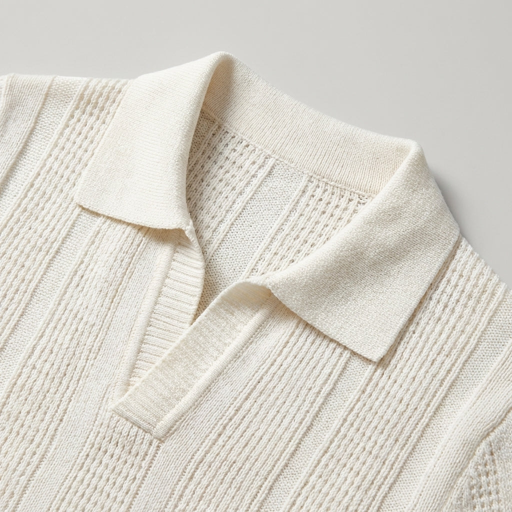 Men’s Premium Ivory Polo Shirt