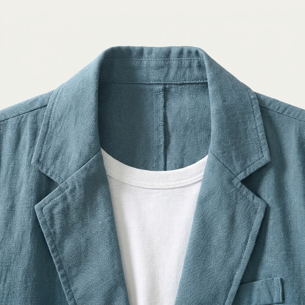 Men’s Breathable Linen Blend Summer Blazer