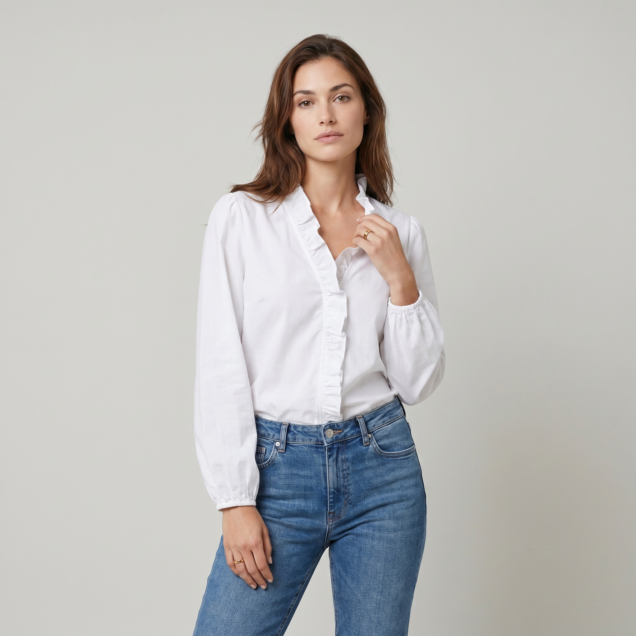 Lightweight Elegant Summer Blouse Top