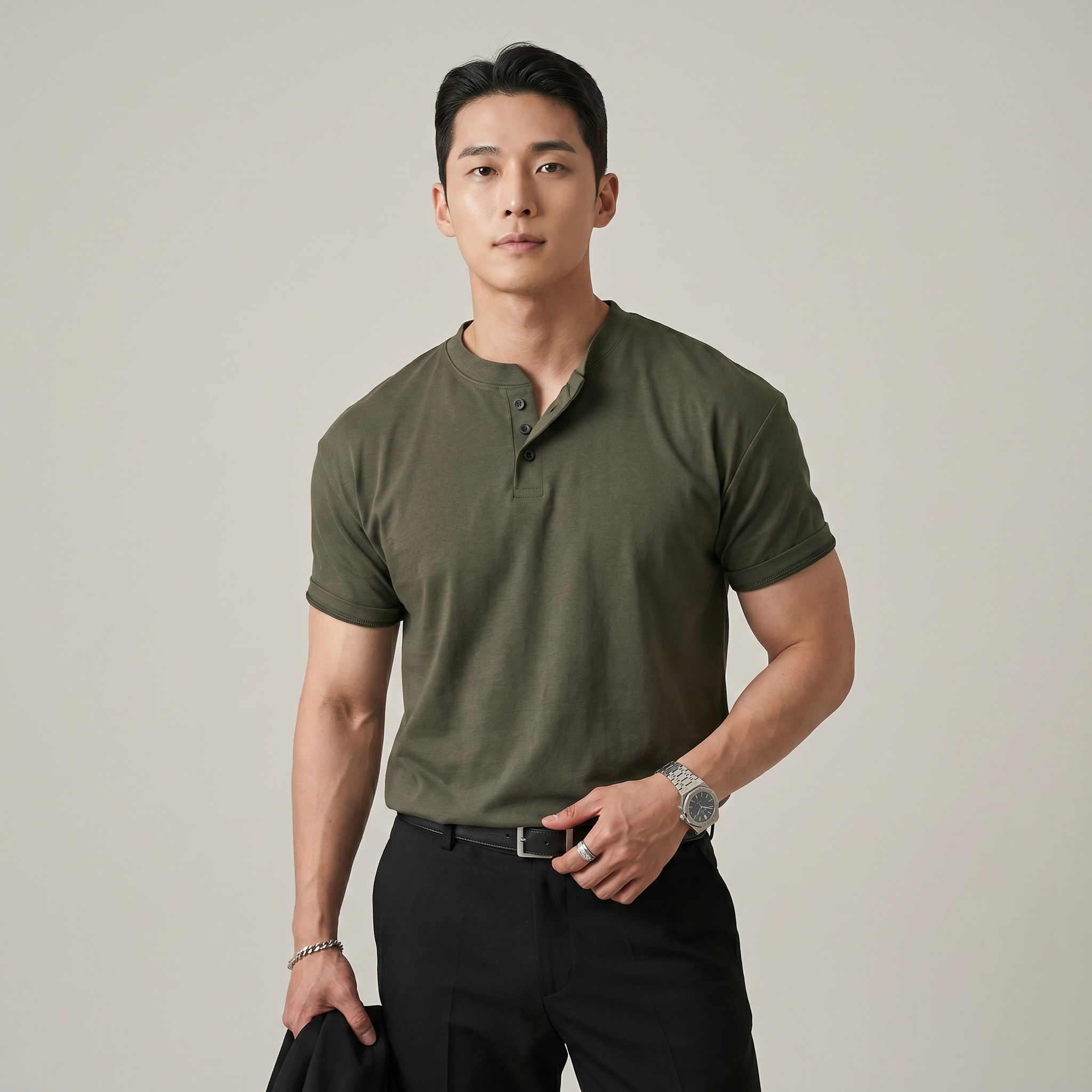 Elegant Slim Fit Cotton Polo Shirt