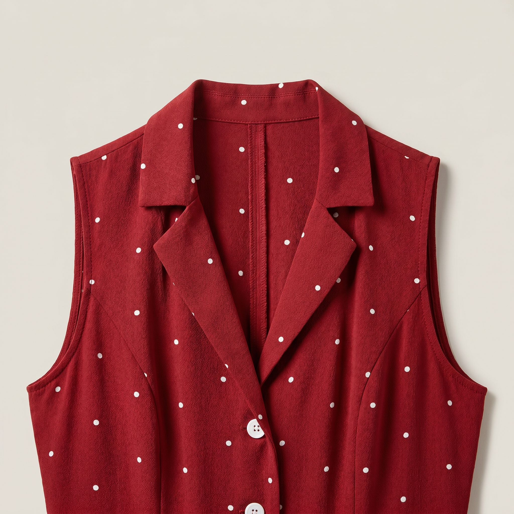 Red Polka Dot Tie Back Midi Dress