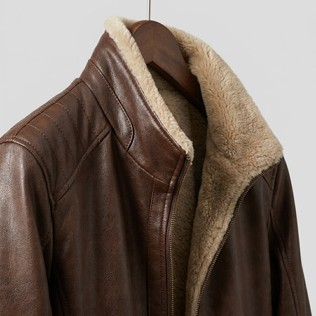 Men's Leather Jacket, Tailored Fit