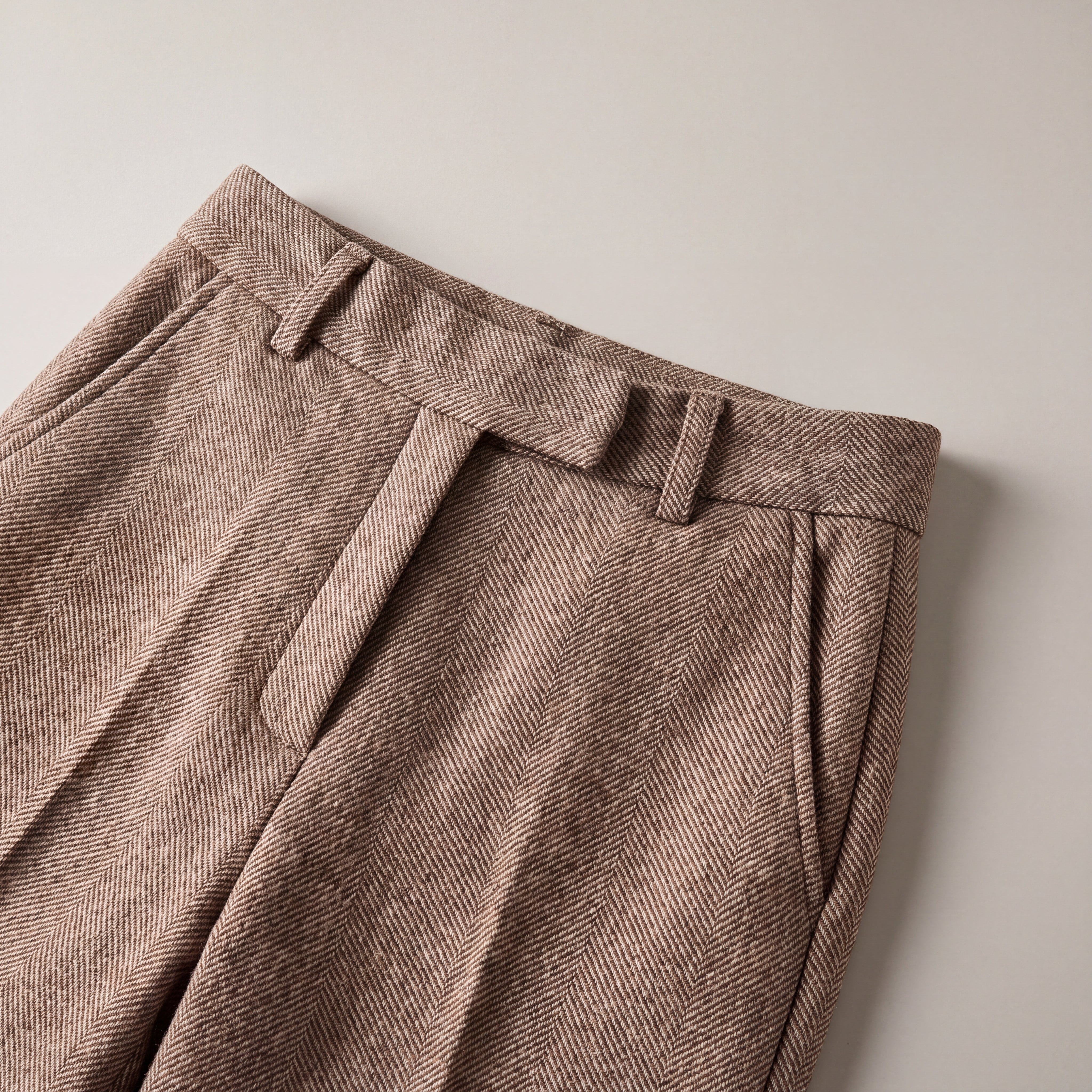 Women's High Waisted Wool Blend Straight Leg Pants | Tailored Pants