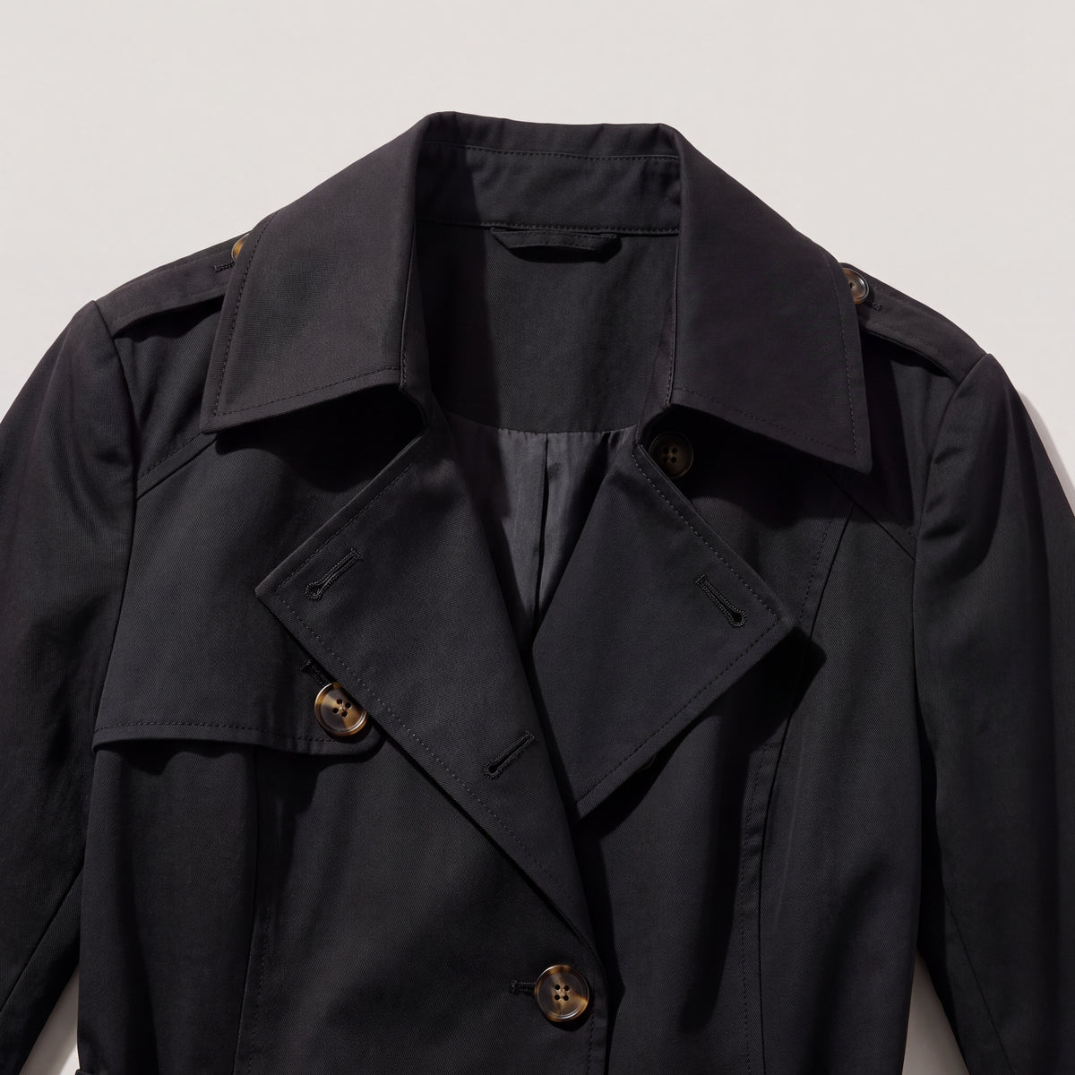 Fall Women's Lightweight Slim Fit Trench Coat with Lapel Collar