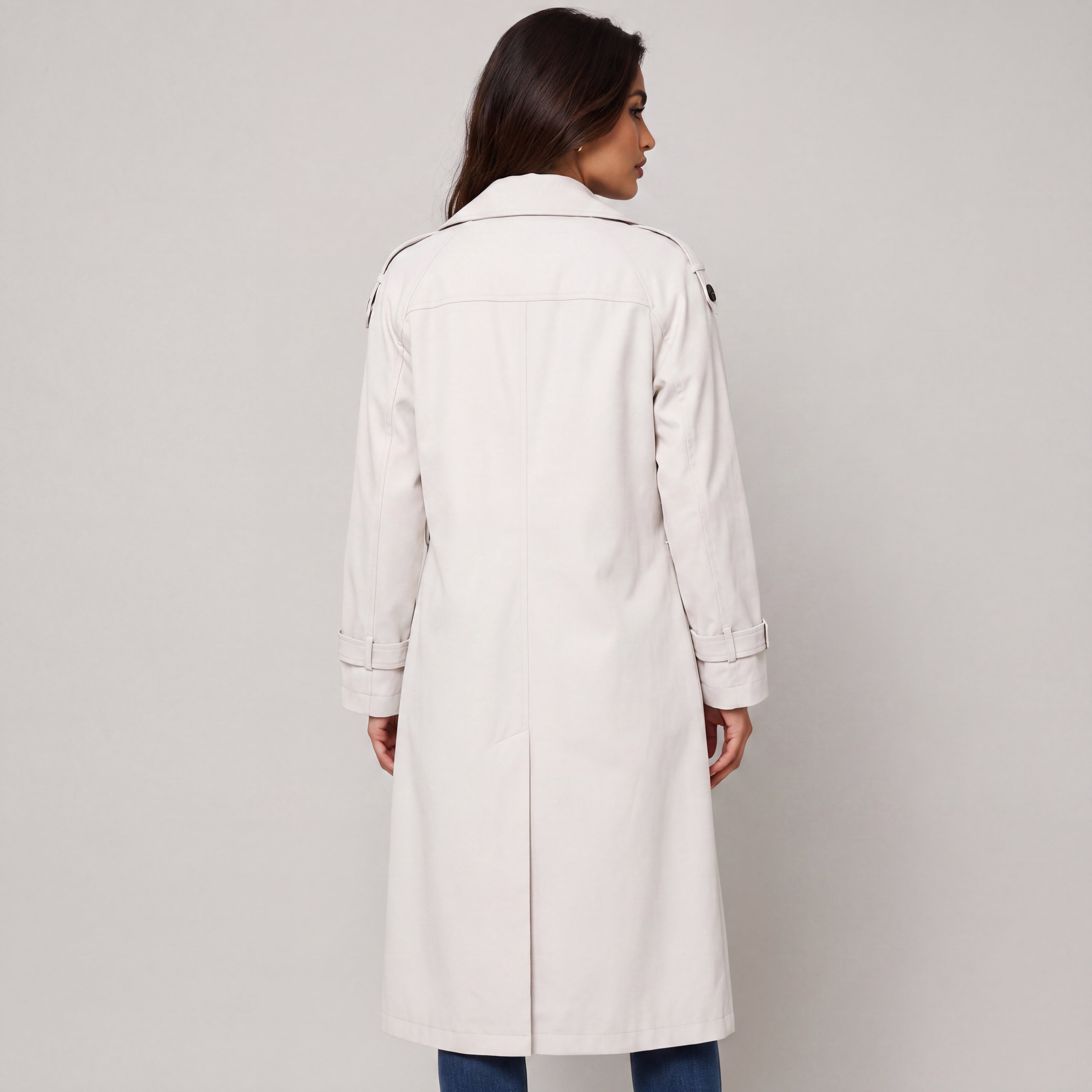 Fall Women's Long Straight Fit Trench Coat | Classic Outerwear