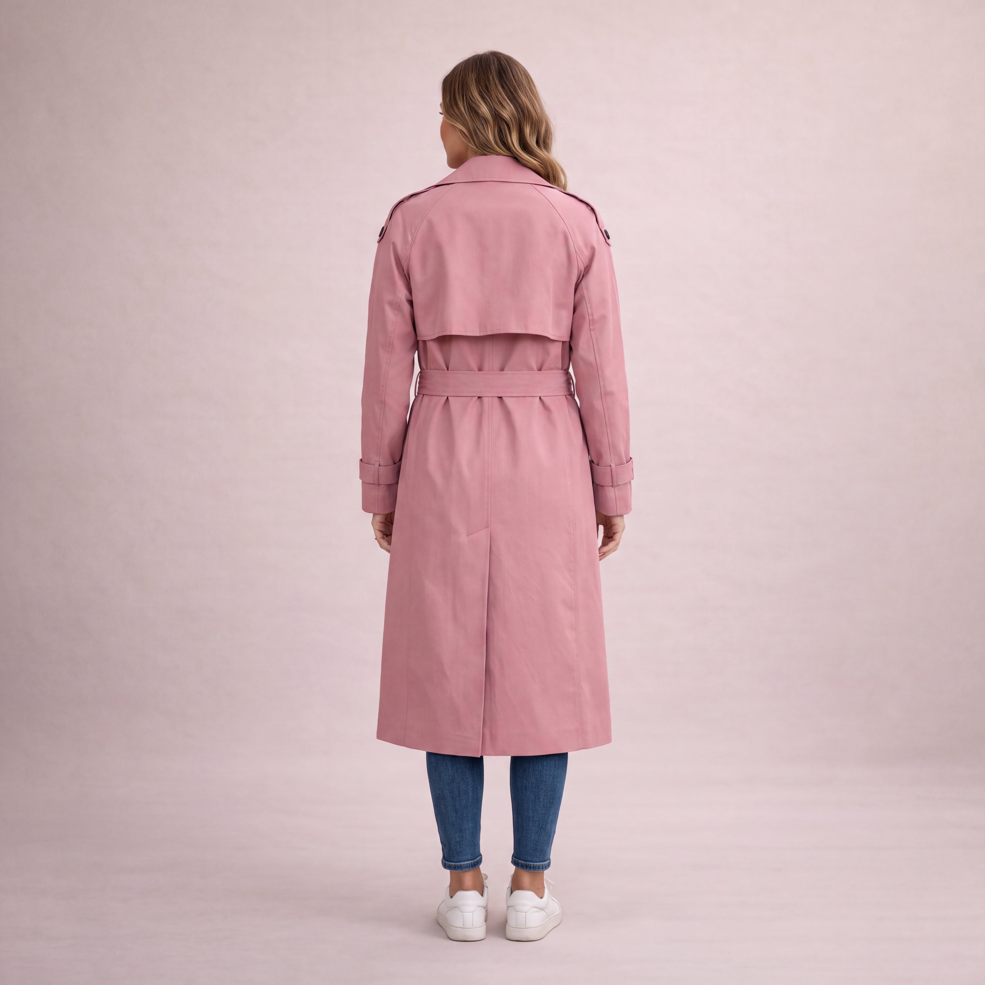 Fall Women's Double Breasted Belted Trench Coat | Classic Outerwear