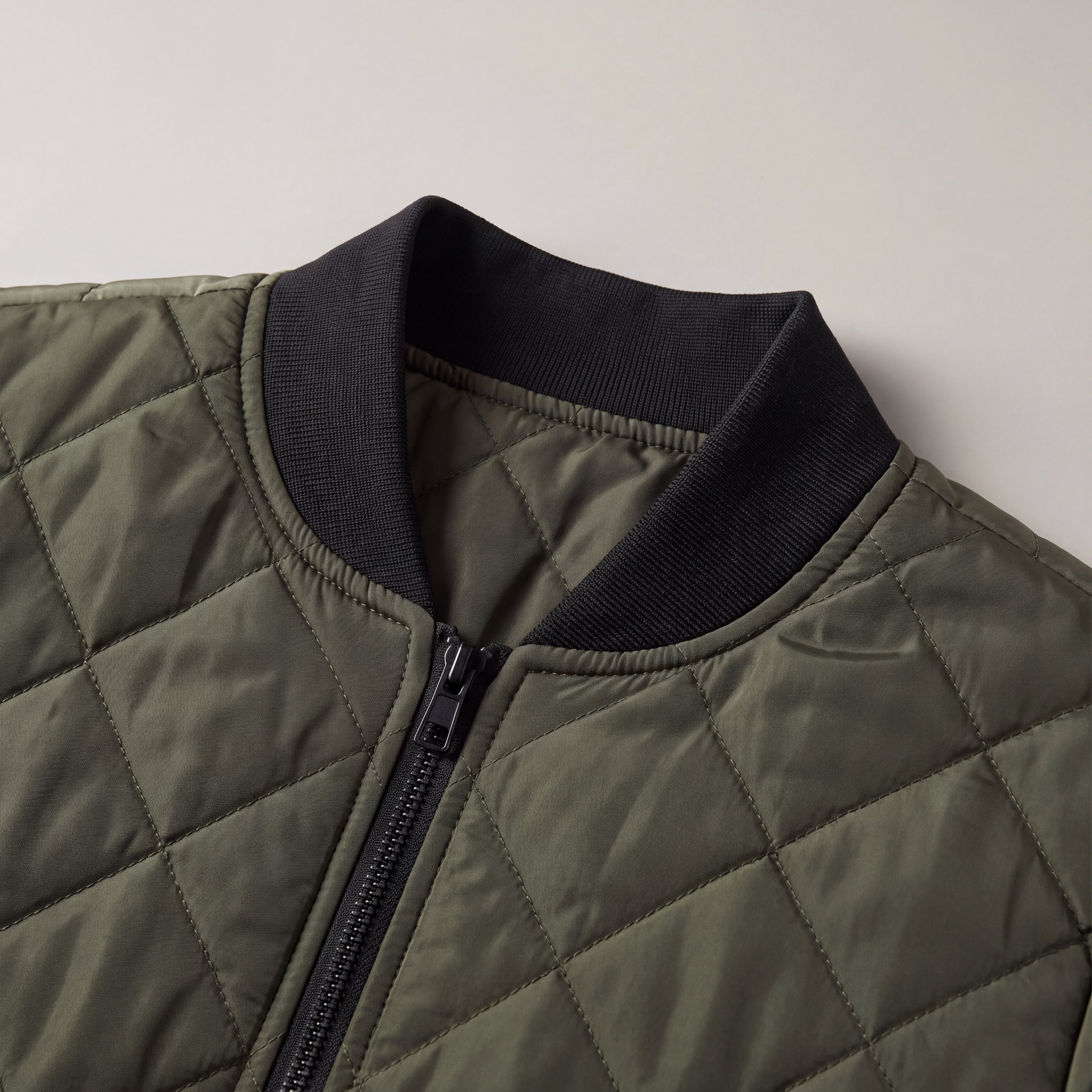 Fall Men's Slim Fit Quilted Cotton Jacket | Casual Jacket