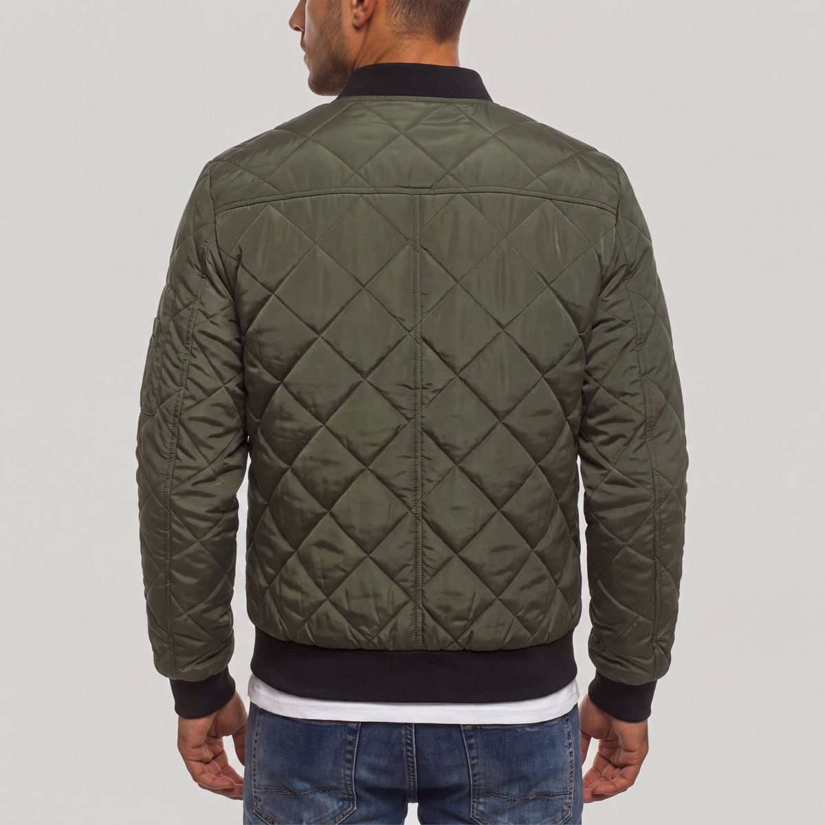 Fall Men's Slim Fit Quilted Cotton Jacket | Casual Jacket
