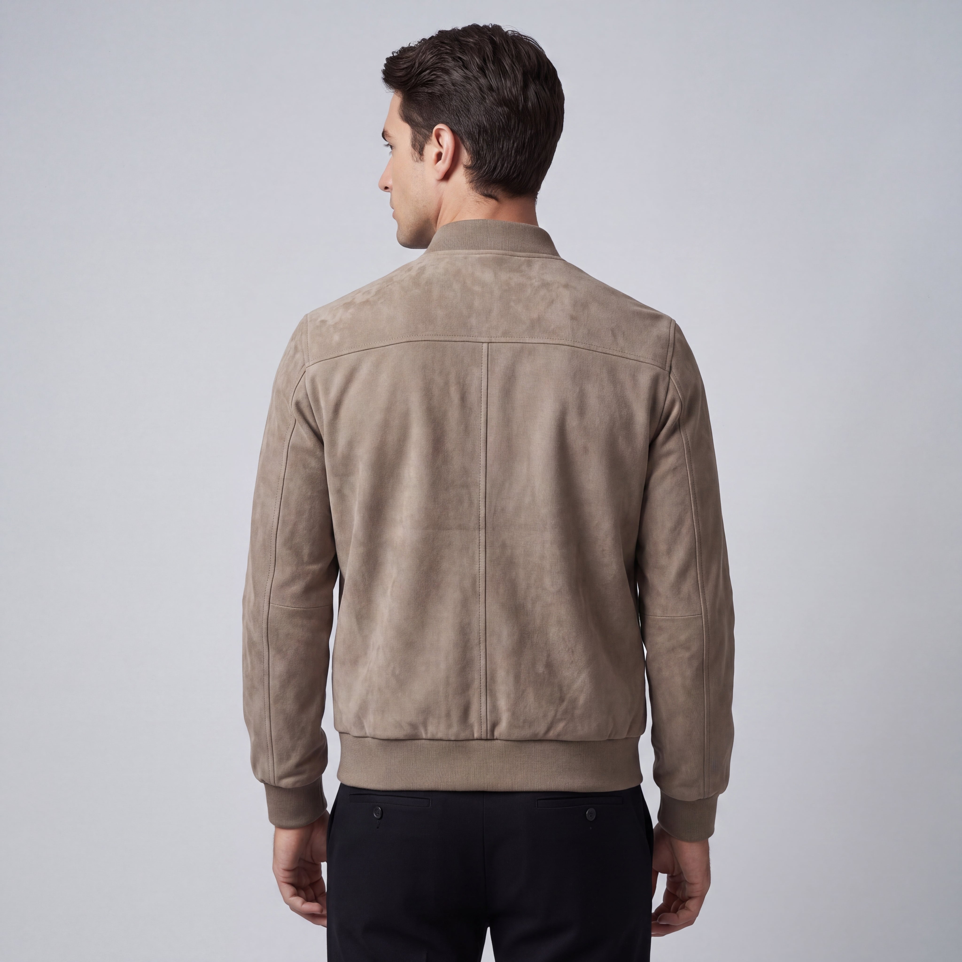 Fall Men's Slim Fit Velvet Bomber Jacket | Minimalist Casual Jacket