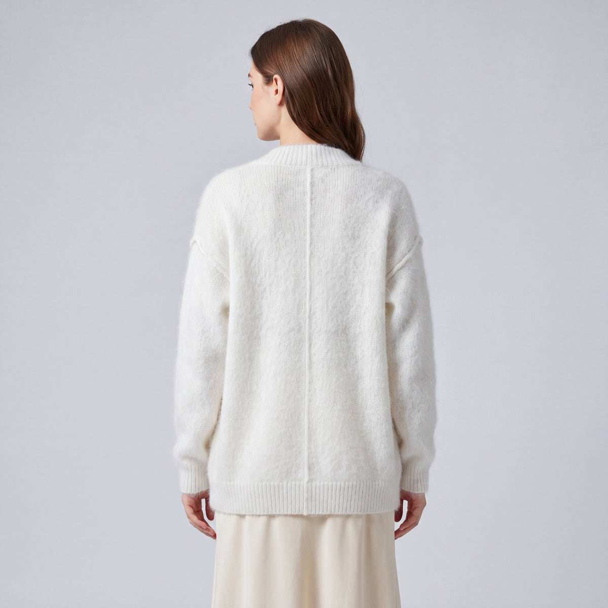 Women's Open-Front V-Neck Cardigan, Relaxed Fit